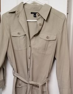 Banana republic beige safari dress